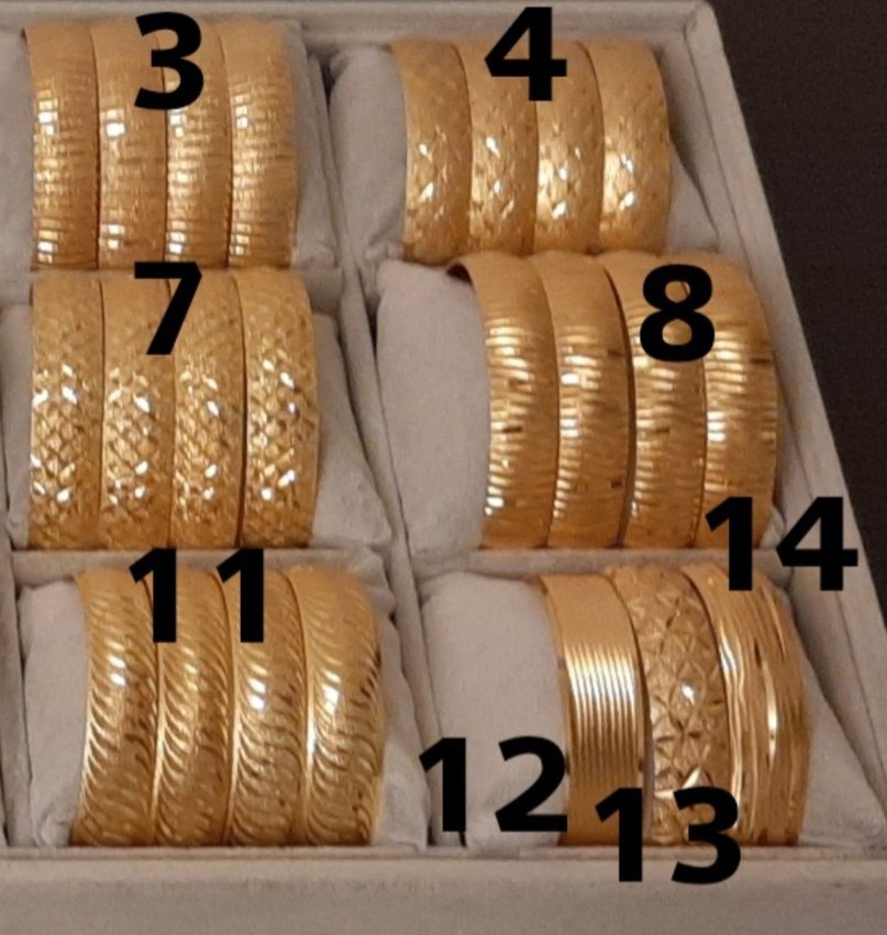 22 AYAR ALTIN KAPLAMA BİLEZİK - Görsel 2