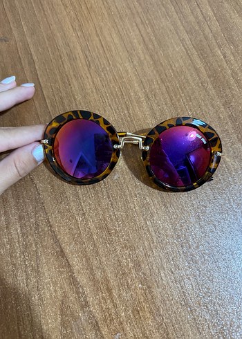 Renkli Payetli Yuvarlak Vintage Kadın Gözlüğü - Görsel 2