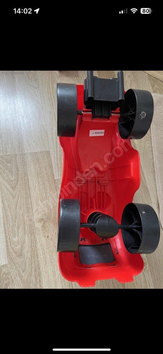 Kırmızı Çocuk Oyuncak Arabası - Görsel 3