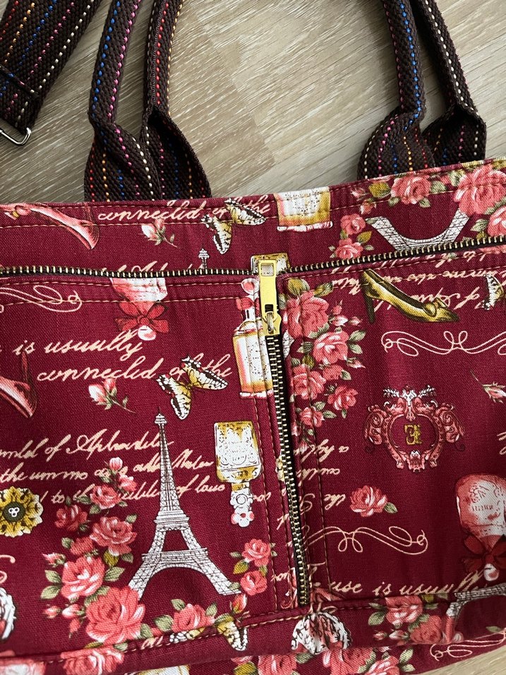 Bordo Renkli Bohem Kadın Çanta - Görsel 2