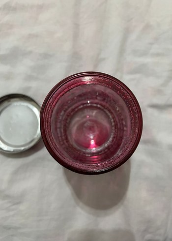 Simli Renkli Pembe Cam Vazo - Görsel 2