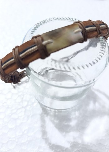 Bej Bohem Tarz Erkek Bileklik - Görsel 7