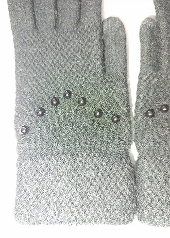 S Beden boncuklu siyah lüks eldiven - Görsel 8