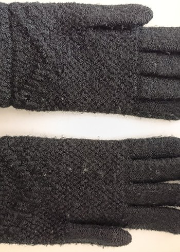 S Beden boncuklu siyah lüks eldiven - Görsel 4