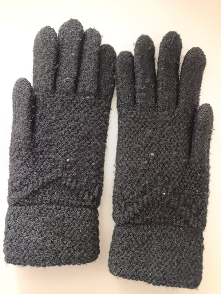 S Beden boncuklu siyah lüks eldiven - Görsel 3