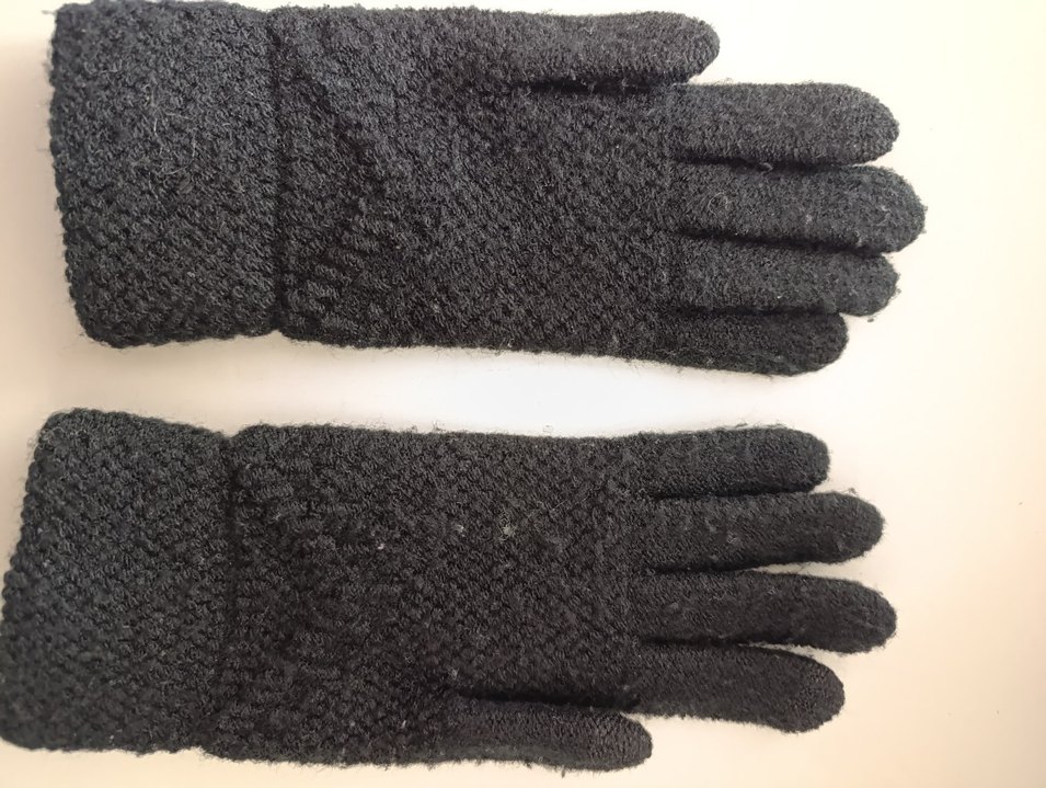 S Beden boncuklu siyah lüks eldiven - Görsel 4