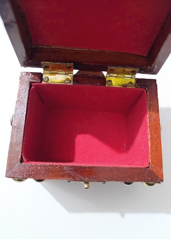 Otantik Dekoratif Ahşap Sandık Takı Kutusu - Görsel 6