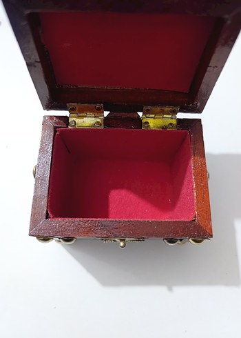 Otantik Dekoratif Ahşap Sandık Takı Kutusu - Görsel 13