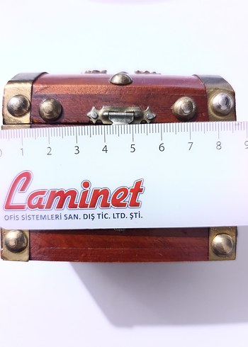 Otantik Dekoratif Ahşap Sandık Takı Kutusu - Görsel 7