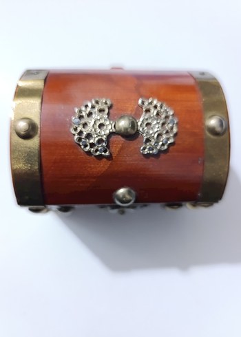 Otantik Dekoratif Ahşap Sandık Takı Kutusu - Görsel 12