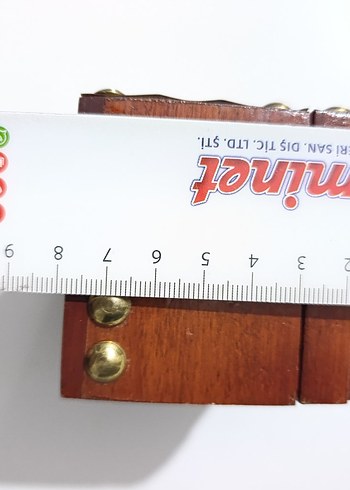 Otantik Dekoratif Ahşap Sandık Takı Kutusu - Görsel 9