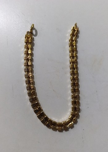 Zincir Detaylı Altın Renk Kadın Bileklik - Görsel 5