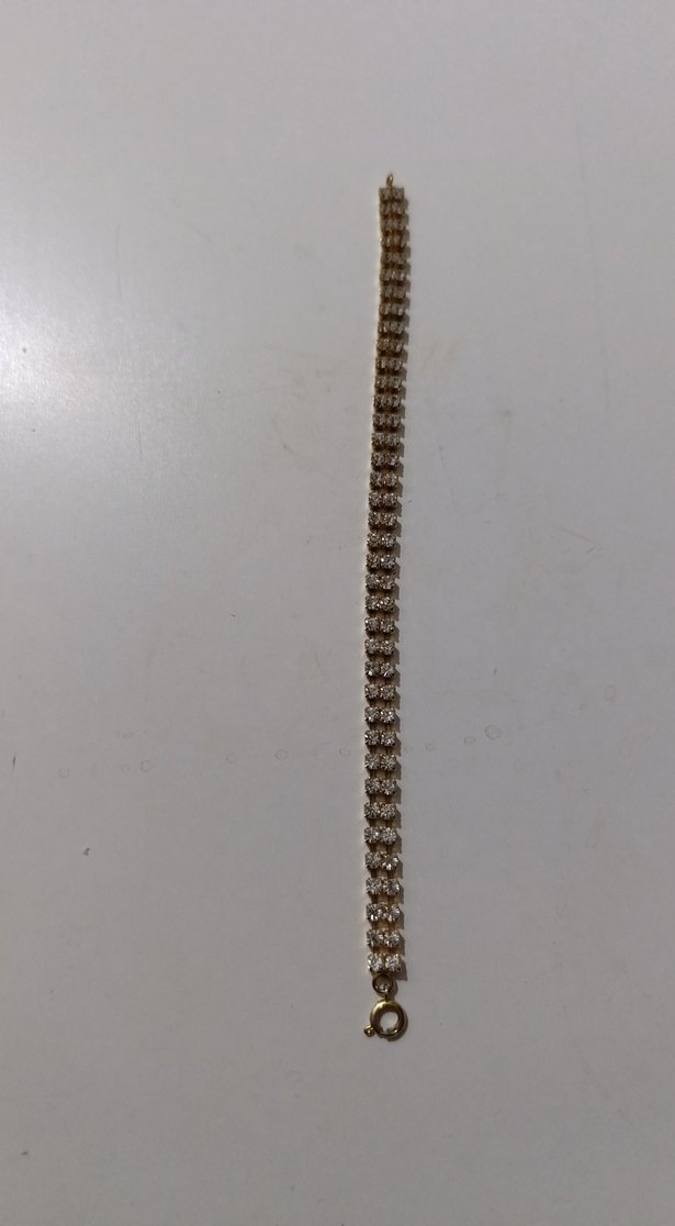 Zincir Detaylı Altın Renk Kadın Bileklik - Görsel 2