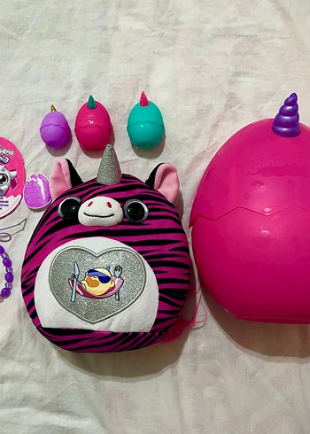 Renkli Unicorn Yumurta ve Peluş Oyuncak Seti - Görsel 2