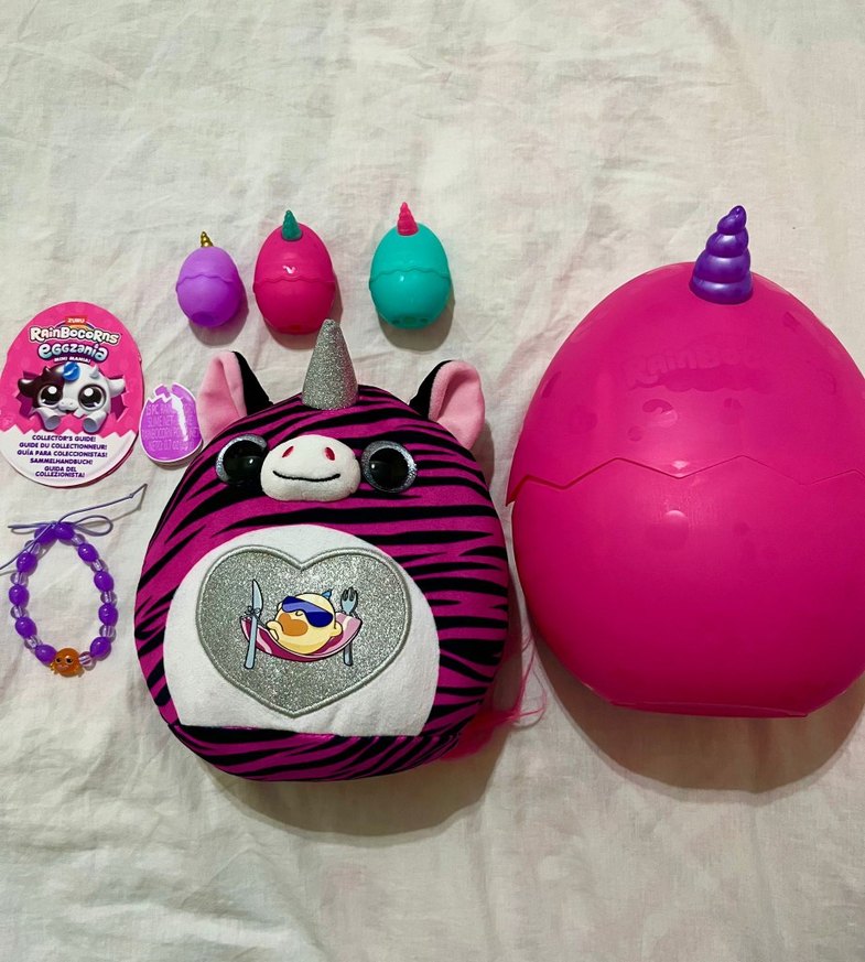 Renkli Unicorn Yumurta ve Peluş Oyuncak Seti - Görsel 2