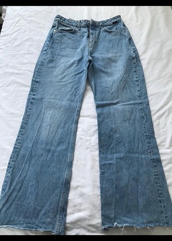 Mavi Victoria wide leg yüksek bel jean - Görsel 7