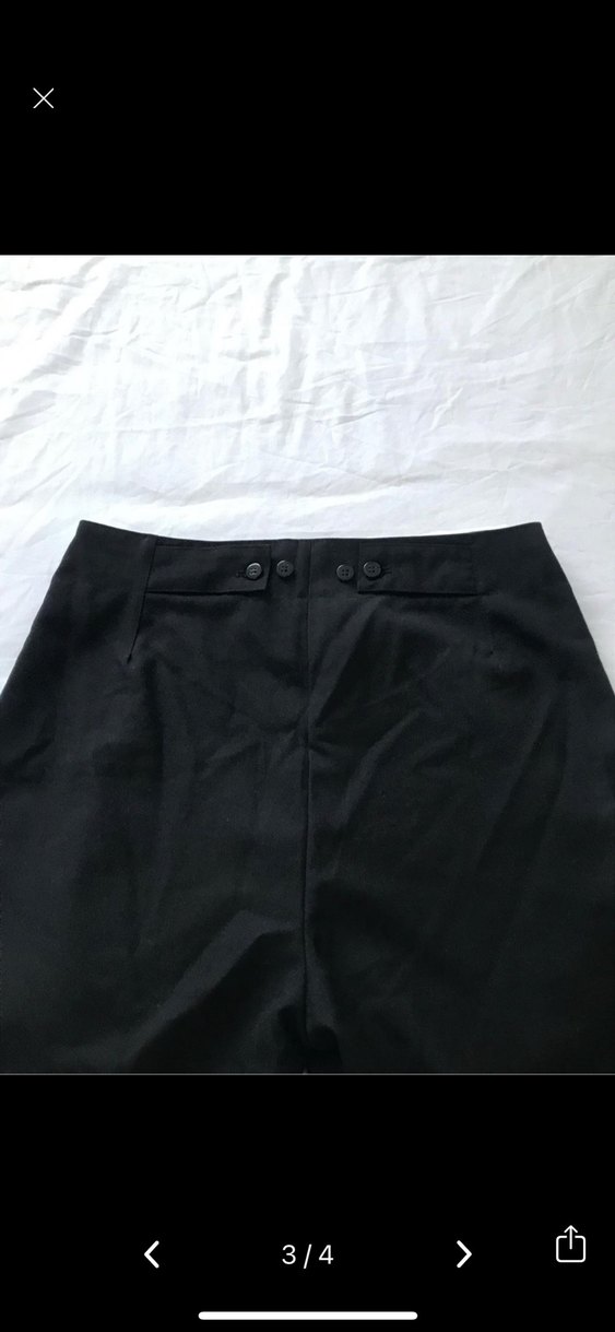 Siyah Kadın Kumaş Pantolon - Görsel 3