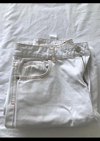 Defacto kargo beyaz pantolon - Görsel 6
