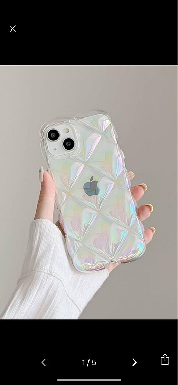 Iphone 11 hologram baklava desen kılıf