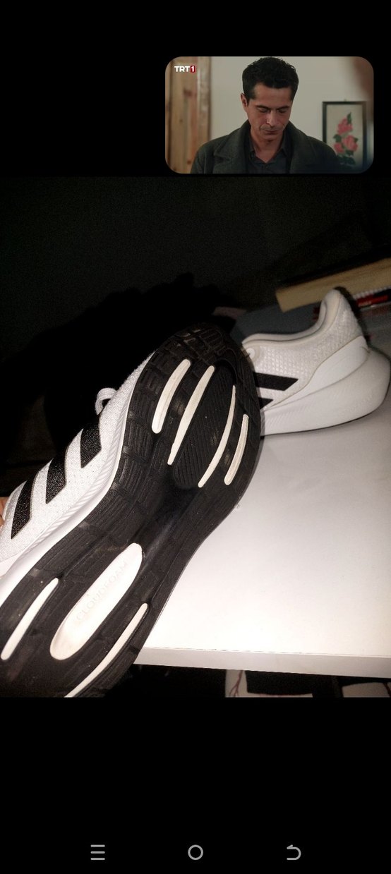 Beyaz Siyah Bağcıklı ünisex Spor Ayakkabı - Görsel 3