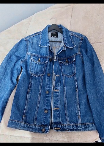 erkek Mavi Düğmeli Denim Ceket - Görsel 2