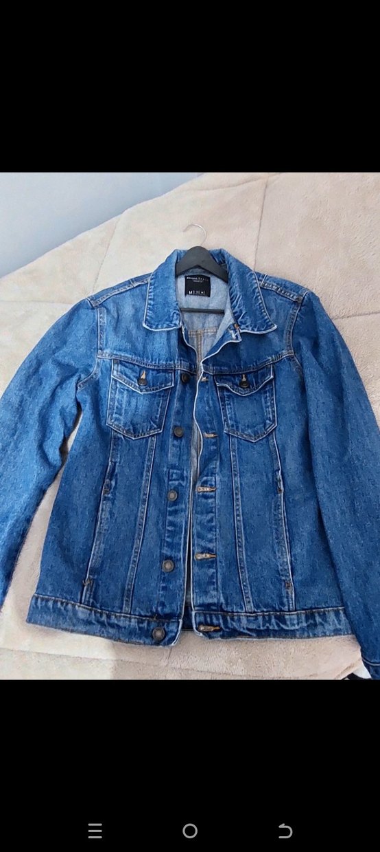 erkek Mavi Düğmeli Denim Ceket - Görsel 2