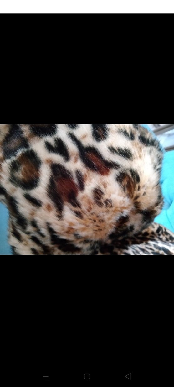 Leopar Desenli Uzun Suni Kürk - Görsel 3