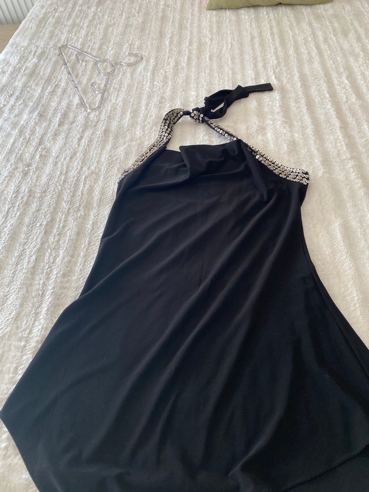 Siyah Drapeli Straplez Kadın Tulum - Görsel 2