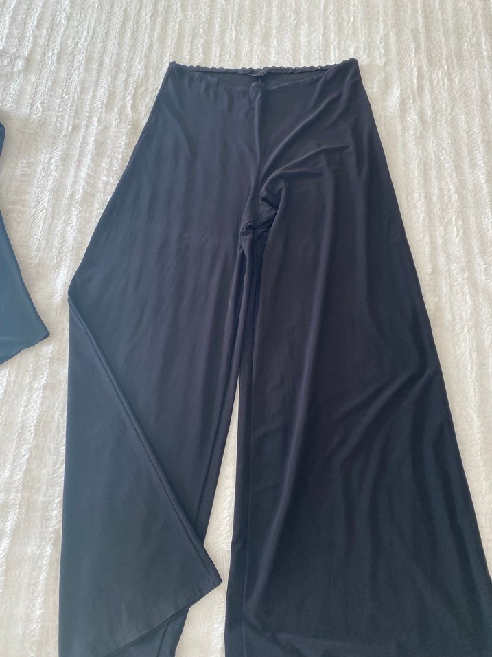 Siyah Drapeli Straplez Kadın Tulum - Görsel 5