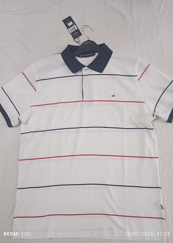 Kahverengi Çizgili Erkek Polo Tişört - Görsel 2