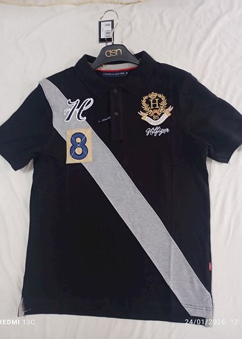 Erkek Siyah Baskılı Kısa Kollu Polo Tişört - Görsel 3