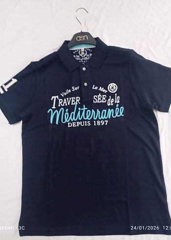 Düğmeli Siyah Erkek Polo Tişört - Görsel 3