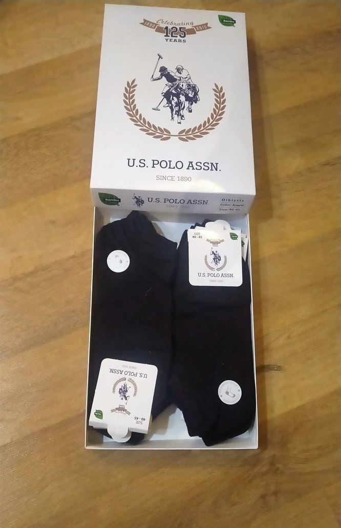 U.S. Polo Assn. 125 Yıl corapi Bej.  kokulu - Görsel 2