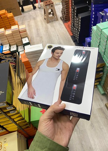 Calvin Klein Baskılı Siyah Erkek Atlet 3 lu paket group modeller - Görsel 2