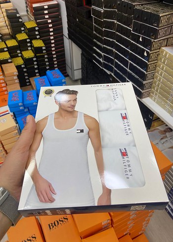 Calvin Klein Baskılı Siyah Erkek Atlet 3 lu paket group modeller - Görsel 3