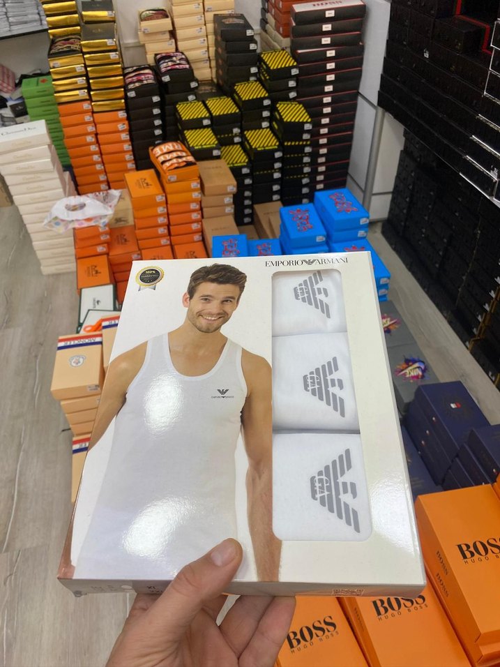 Calvin Klein Baskılı Siyah Erkek Atlet 3 lu paket group modeller - Görsel 5