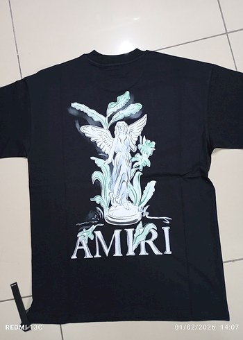 normal AMIRI Baskılı Siyah Erkek Tişört - Görsel 3