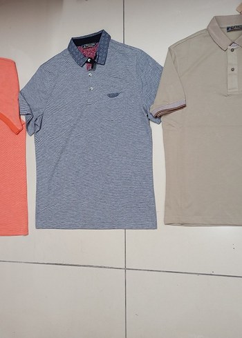 Renkli Desenli Kısa Kollu Polo Yaka Tişört yazlık tekleme toptan - Görsel 7