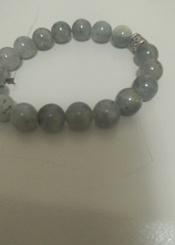 Gri Boncuklu Kadın Bileklik - Görsel 4