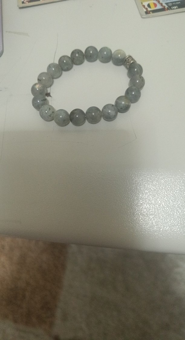 Gri Boncuklu Kadın Bileklik - Görsel 3