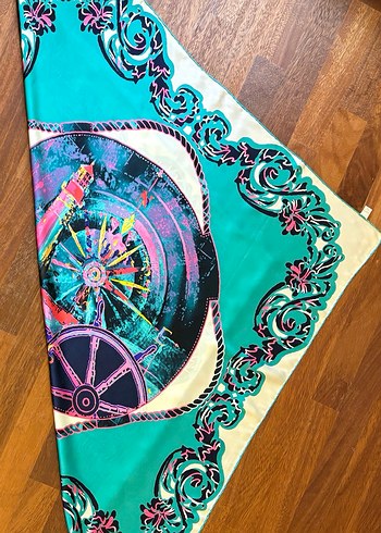 Aker Renkli Deniz Temalı Kadın Eşarp - Görsel 8