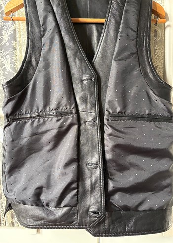 Siyah Deri Yelek - Görsel 10