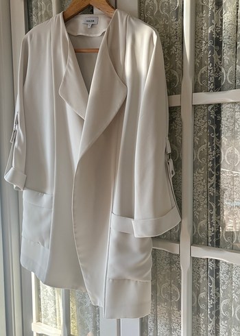 Beyaz Kadın Blazer Ceket - Görsel 6