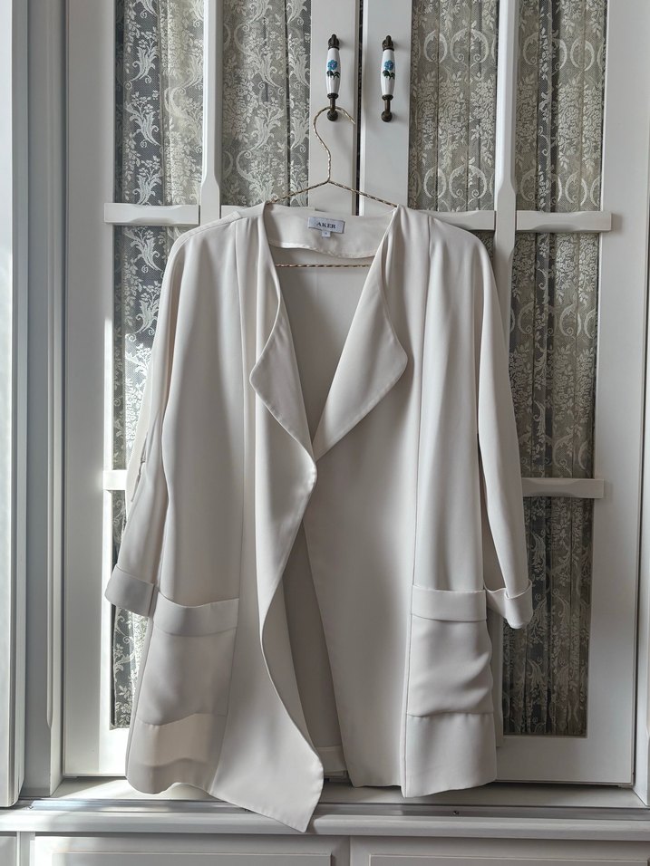 Beyaz Kadın Blazer Ceket - Görsel 2