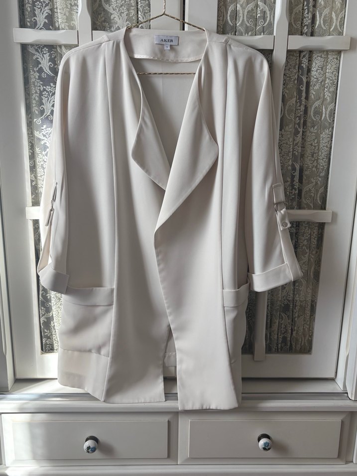 Beyaz Kadın Blazer Ceket - Görsel 4
