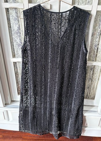 Siyah Şık Tunik Yelek Takım - Görsel 6