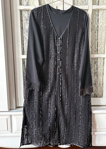 Siyah Şık Tunik Yelek Takım - Görsel 2