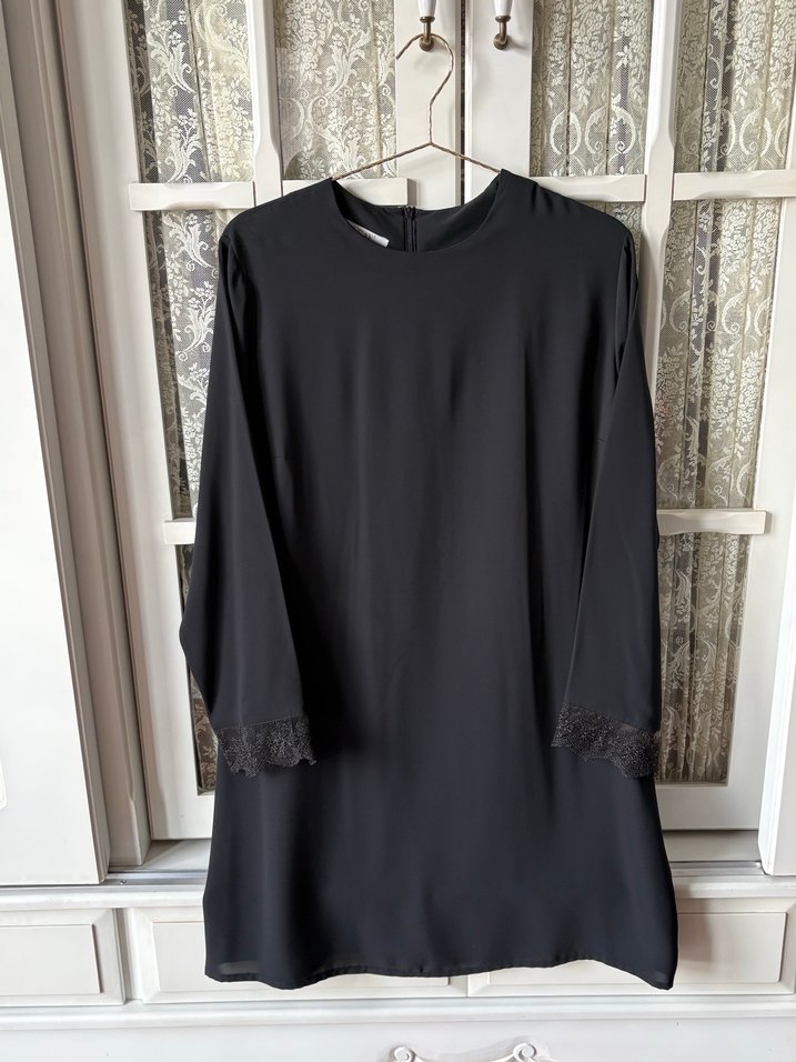 Siyah Şık Tunik Yelek Takım - Görsel 3