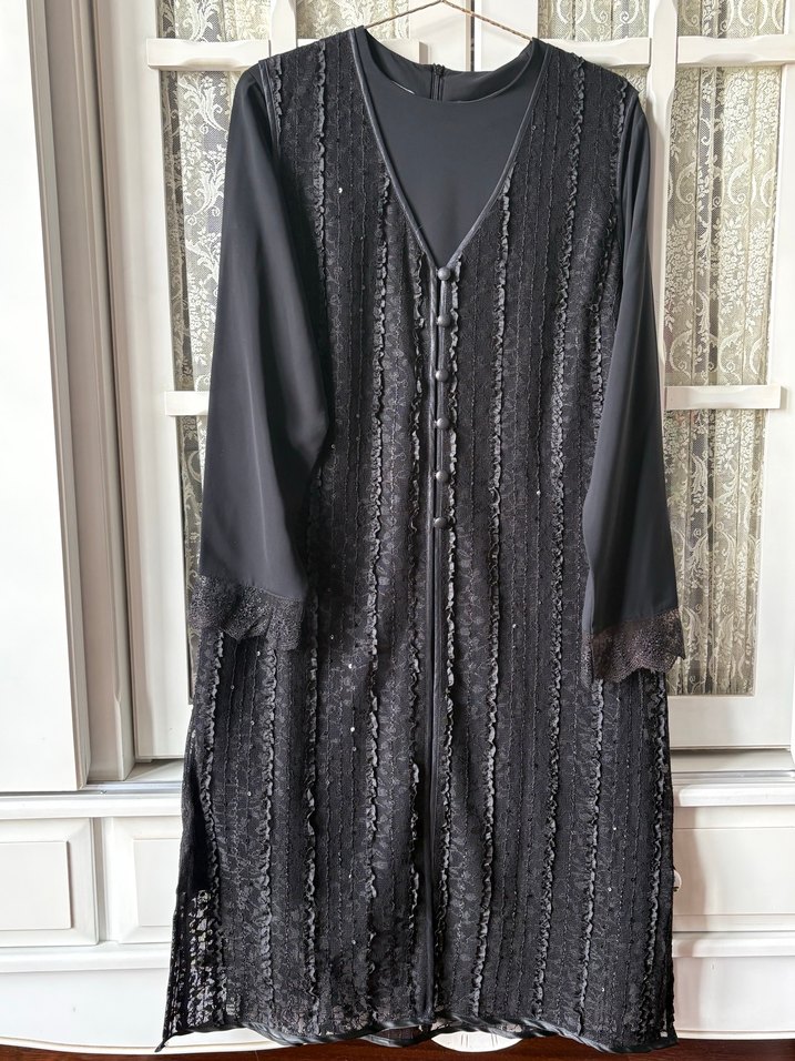 Siyah Şık Tunik Yelek Takım - Görsel 2