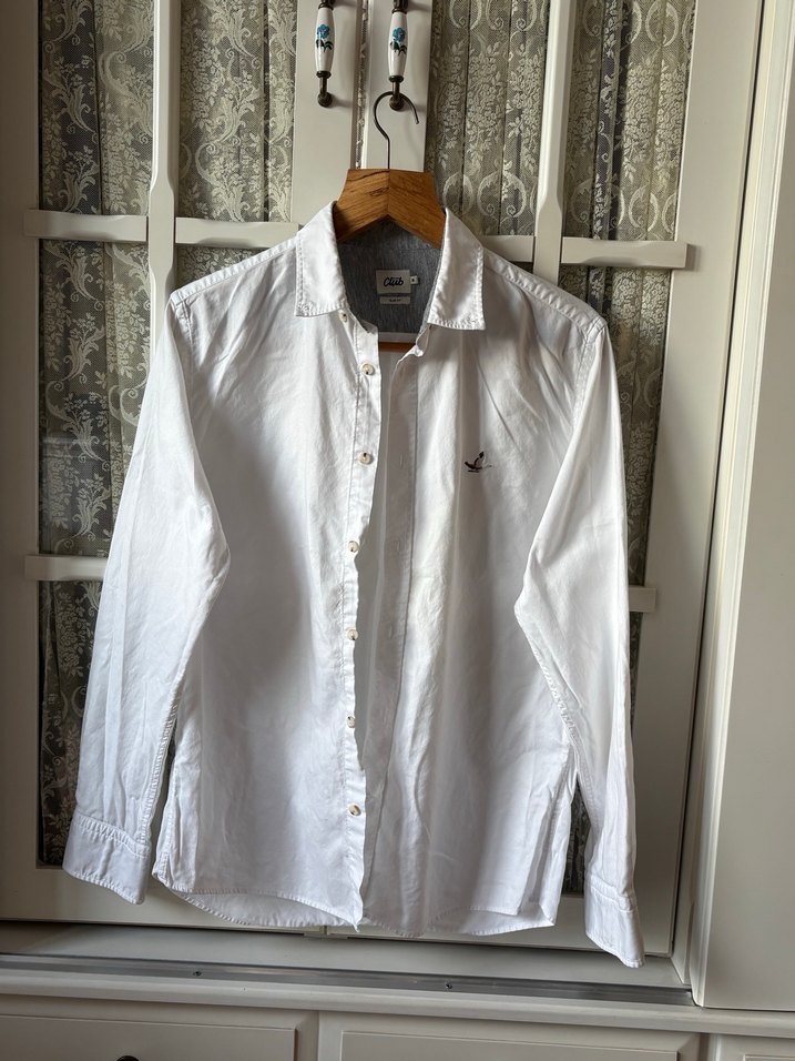 Erkek Beyaz Gömlek - Görsel 2